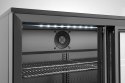 Lodówka barowa z potrójnymi drzwiami suwanymi, Arktic, 308L, czarny, 220-240V/160W, 1350x520x(H)865mm