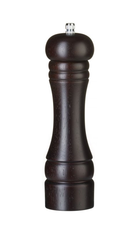 Młynek do soli drewniany, HENDI, ciemne drewno, o57x(H)215mm Hendi