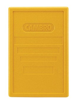 Pokrywa do pojemników termoizolacyjnych Cam GoBox ładowanych od góry, Cambro, żółta, żółty, 600x400x(H)34mm