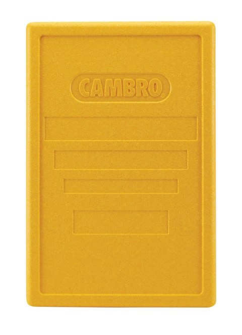 Pokrywa do pojemników termoizolacyjnych Cam GoBox ładowanych od góry, Cambro, żółta, żółty, 600x400x(H)34mm
