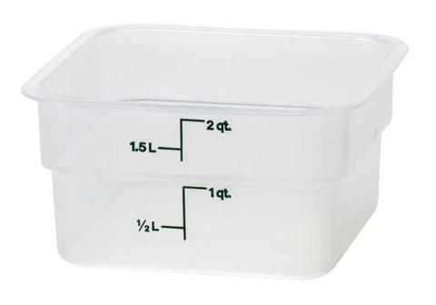 Przezroczysty pojemnik polipropylenowy na żywność CAMBRO CamSquare® 7,6 l