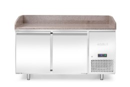 Stół chłodniczy do pizzy 2-drzwiowy z granitowym blatem, Arktic, 250L, granitowy, 230V/250W, 1510x800x(H)875mm