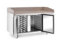 Stół chłodniczy do pizzy 2-drzwiowy z granitowym blatem, Arktic, 250L, granitowy, 230V/250W, 1510x800x(H)875mm