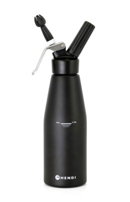 Syfon do bitej śmietany, HENDI, Kitchen Line, 0,95L, czarny, o95x(H)320mm