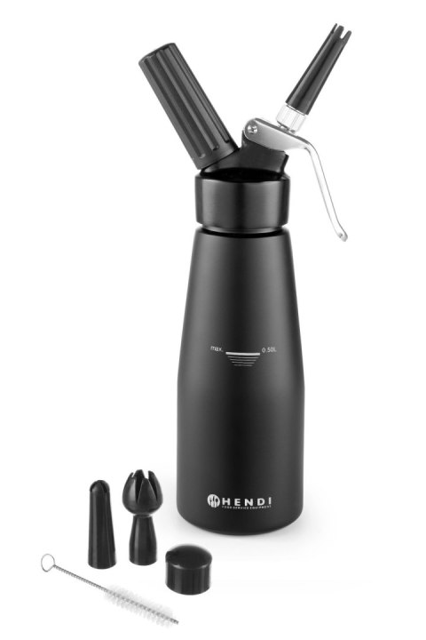Syfon do bitej śmietany Kitchen Line czarny Hendi