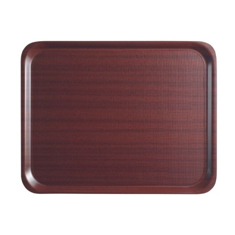 Taca do serwowania CAMBRO Mykonos, antypoślizgowa, w kolorze mahoniowym prostokątna, 330x430
