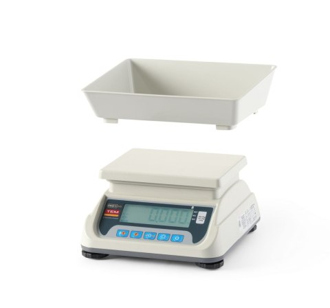 Waga sklepowa LCD z portem RS232 i legalizacją, seria ECO+, TEM, 255x264x(H)189mm