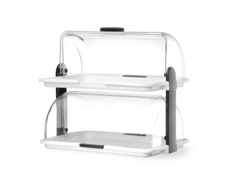 Witrynka rolltop podwójna, HENDI, 380x260x(H)355mm Hendi