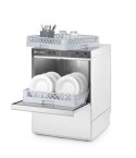 Zmywarka do naczyń 50x50 - sterowanie elektromechaniczne - 230 V z dozownikiem detergentu i pompą spustową Hendi