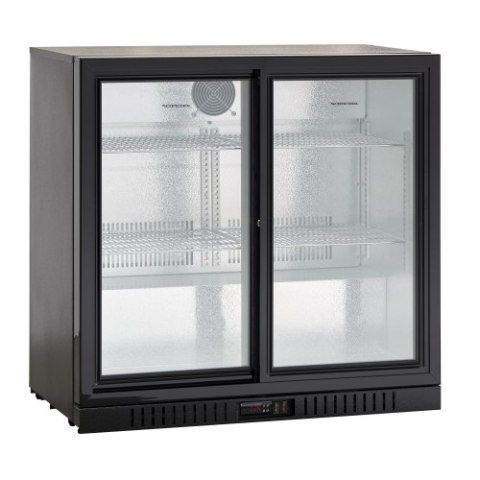 Barowa szafa chłodnicza | chłodziarka podblatowa Resto Quality BB211SLBB | drzwi przesuwne | 198 l Resto Quality