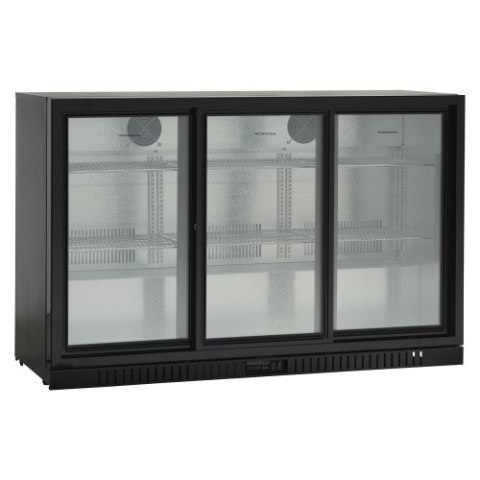 Barowa szafa chłodnicza | chłodziarka podblatowa Resto Quality BB311SLBB | drzwi przesuwne | 308 l Resto Quality