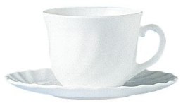 Filiżanka Trianon, Arcoroc, Trianon, 220 ml, 0,22L, biały, ⌀87x(H)67mm