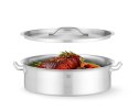 Garnek niski z pokrywką, HENDI, 15,8L, ?380x(H)139mm, Okrągły
