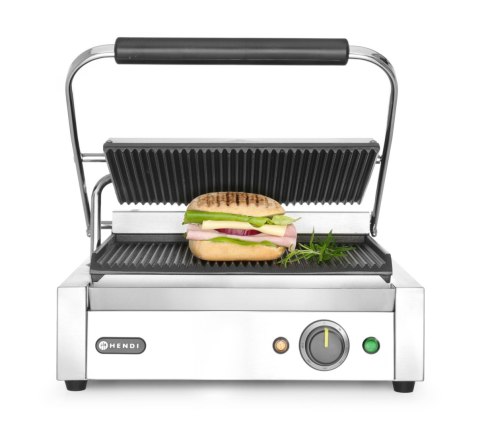 Grill kontaktowy PANINI - ryflowany Hendi