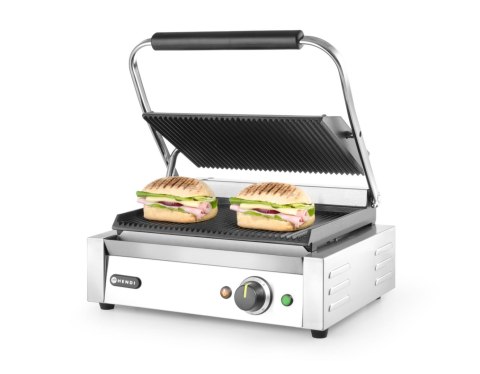 Grill kontaktowy PANINI - ryflowany Hendi