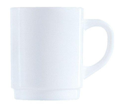 Kubek Restaurant, Arcoroc, 250 ml, 0,25L, biały, 6 szt., ⌀72x(H)89mm