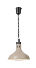 Lampa do podgrzewania potraw wisząca, w kształcie dzwonu, HENDI, beżowy, 230V/250W, ⌀295x(H)207mm