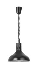 Lampa do podgrzewania potraw wisząca, w kształcie dzwonu, HENDI, czarny, 230V/250W, ⌀295x(H)207mm