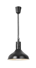 Lampa do podgrzewania potraw wisząca, w kształcie dzwonu, HENDI, czarny, 230V/250W, ⌀295x(H)207mm