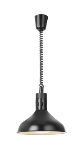 Lampa do podgrzewania potraw wisząca, w kształcie dzwonu, HENDI, czarny, 230V/250W, ⌀295x(H)207mm