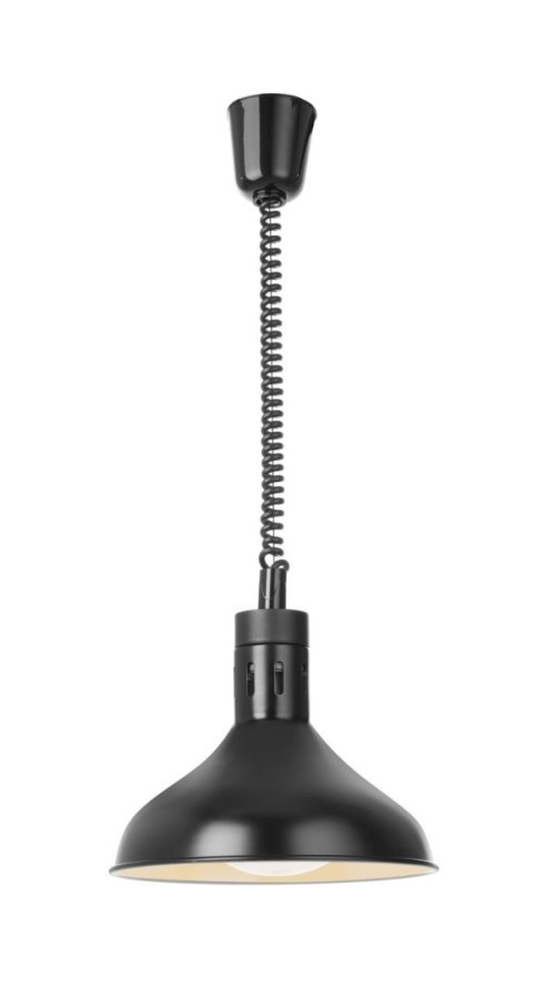 Lampa do podgrzewania potraw wisząca, w kształcie dzwonu, HENDI, czarny, 230V/250W, ⌀295x(H)207mm