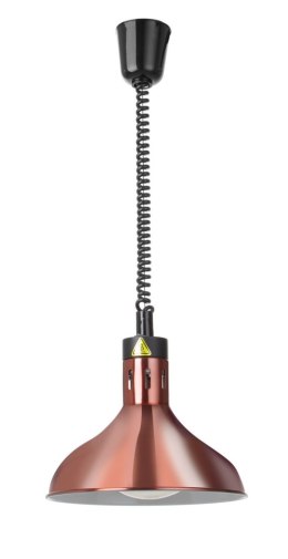 Lampa do podgrzewania potraw wisząca, w kształcie dzwonu, HENDI, miedziany, 230V/250W, ⌀295x(H)207mm