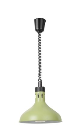 Lampa do podgrzewania potraw wisząca, w kształcie dzwonu, HENDI, zielony, 230V/250W, ⌀295x(H)207mm