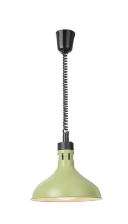 Lampa do podgrzewania potraw wisząca, w kształcie dzwonu, HENDI, zielony, 230V/250W, ⌀295x(H)207mm
