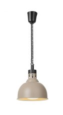Lampa do podgrzewania potraw wisząca, w kształcie kopuły, HENDI, beżowy, 230V/250W, ⌀250x(H)207mm