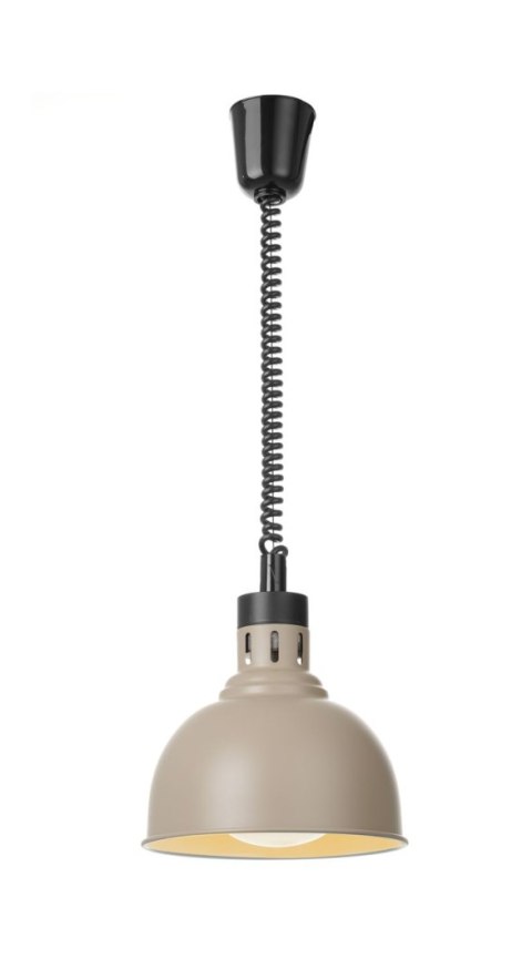 Lampa do podgrzewania potraw wisząca, w kształcie kopuły, HENDI, beżowy, 230V/250W, ⌀250x(H)207mm
