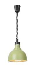 Lampa do podgrzewania potraw wisząca, w kształcie kopuły, HENDI, zielony, 230V/250W, ⌀250x(H)207mm