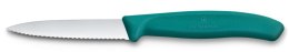 Nóż do jarzyn z ząbkowanym ostrzem, Victorinox, zielony, (L)190mm