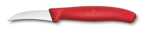 Nóż do jarzyn zagięty, Victorinox, czerwony, (L)162mm