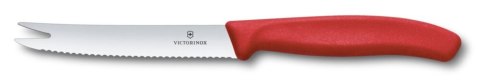 Nóż do sera i kiełbasy, Victorinox, czerwony, (L)219mm