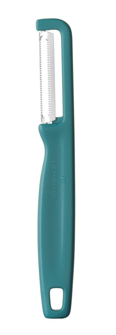 Obieraczka uniwersalna Iota z ząbkowanym ostrzem, Victorinox, zielony, (L)165mm