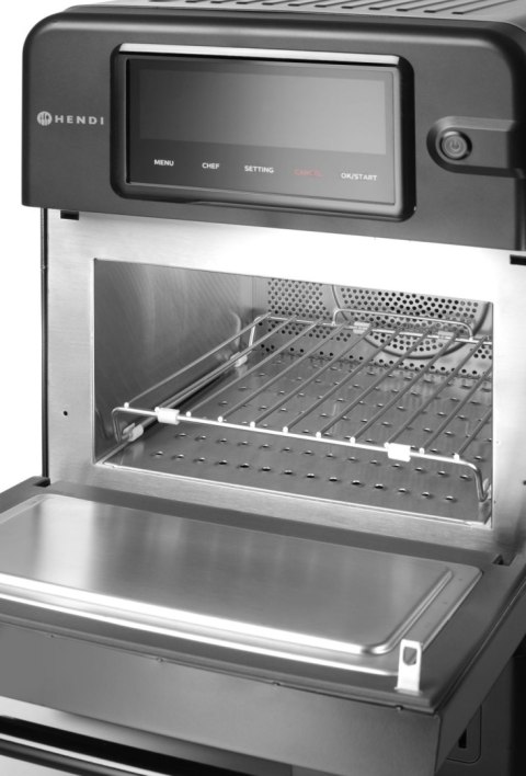 Piec konwekcyjno-mikrofalowy CombiTurbo , HENDI, 18L, czarny, 230V/3000W, 402x735x(H)608mm