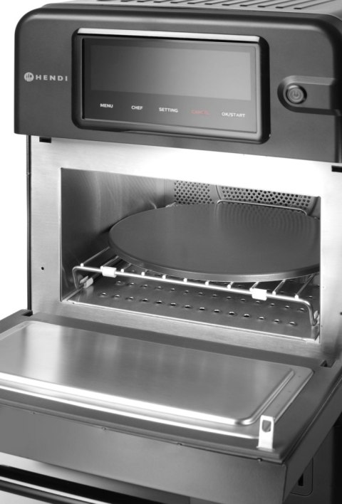 Piec konwekcyjno-mikrofalowy CombiTurbo , HENDI, 18L, czarny, 230V/3000W, 402x735x(H)608mm