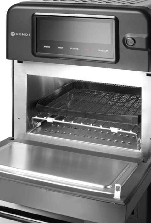 Piec konwekcyjno-mikrofalowy CombiTurbo , HENDI, 18L, czarny, 230V/3000W, 402x735x(H)608mm