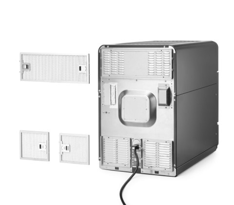 Piec konwekcyjno-mikrofalowy CombiTurbo , HENDI, 18L, czarny, 230V/3000W, 402x735x(H)608mm