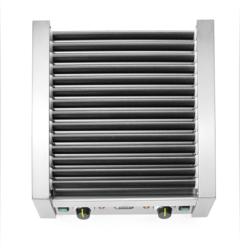 Podgrzewacz rolkowy do parówek dwustrefowy, HENDI, 14 rolek, 230V/1480W, 520x650x(H)176mm