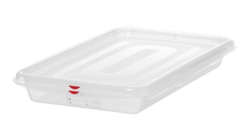 Pojemnik GN 1/1 z polipropylenu, HENDI, GN 1/1, 8L, transparentny, 530x325x(H)65mm, Prostokątny
