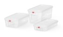 Pojemnik GN 1/3 z polipropylenu, HENDI, GN 1/3, 2,5L, transparentny, 325x176x(H)65mm, Prostokątny