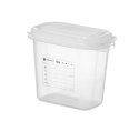 Pojemnik GN 1/9 z polipropylenu, HENDI, GN 1/9, 1,5L, transparentny, 176x108x(H)150mm, Prostokątny