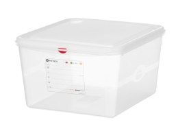 Pojemnik GN 2/3 z polipropylenu, HENDI, GN 2/3, 19L, transparentny, 354x325x(H)200mm, Prostokątny