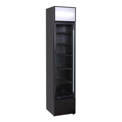 Szafa chłodnicza przeszklona Resto Quality DCC217BD | 390x479x1880 mm | czarny | 160 l Resto Quality