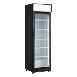 Szafa chłodnicza przeszklona Resto Quality DCC420BWD | 577x580x1980 mm | czarny (wnętrze białe) | 386 l Resto Quality