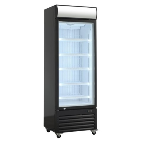 Szafa mroźnicza przeszklona Resto Quality DF400BD | 670x693x2008 mm | czarny | 400 l Resto Quality