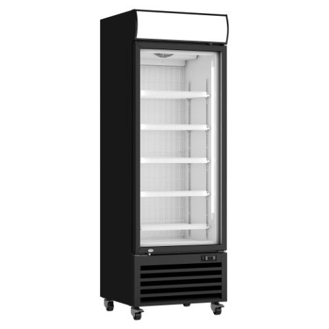 Szafa mroźnicza przeszklona Resto Quality DF500BD | 670x793x2008 mm | czarny | 481 l Resto Quality