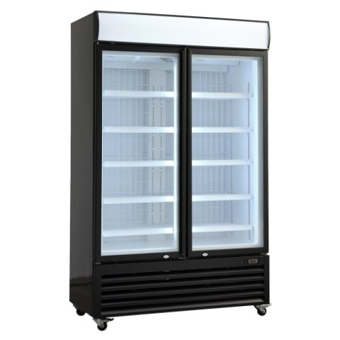 Szafa mroźnicza przeszklona Resto Quality DF800BE | 1220x693x2008 mm | czarny | 800 l Resto Quality
