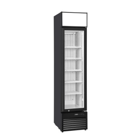 Szafa mroźnicza przeszklona Resto Quality DFC159BD | 420x587x1880 mm | czarny | 162 l Resto Quality